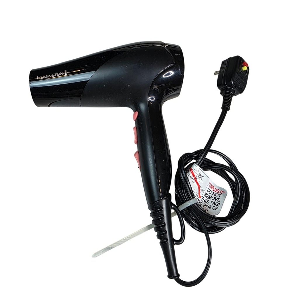 Remington Hair Dryer Black Pink Buttons Multiple Heat Speed Settings‎ ALCI S4